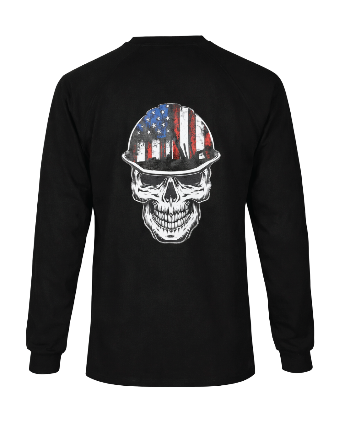 Forge Fr Men's Black Graphic Printed  Long Sleeve T-shirt