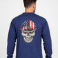 Forge Fr Men's Graphic Printed Indigo Long Sleeve T-shirt