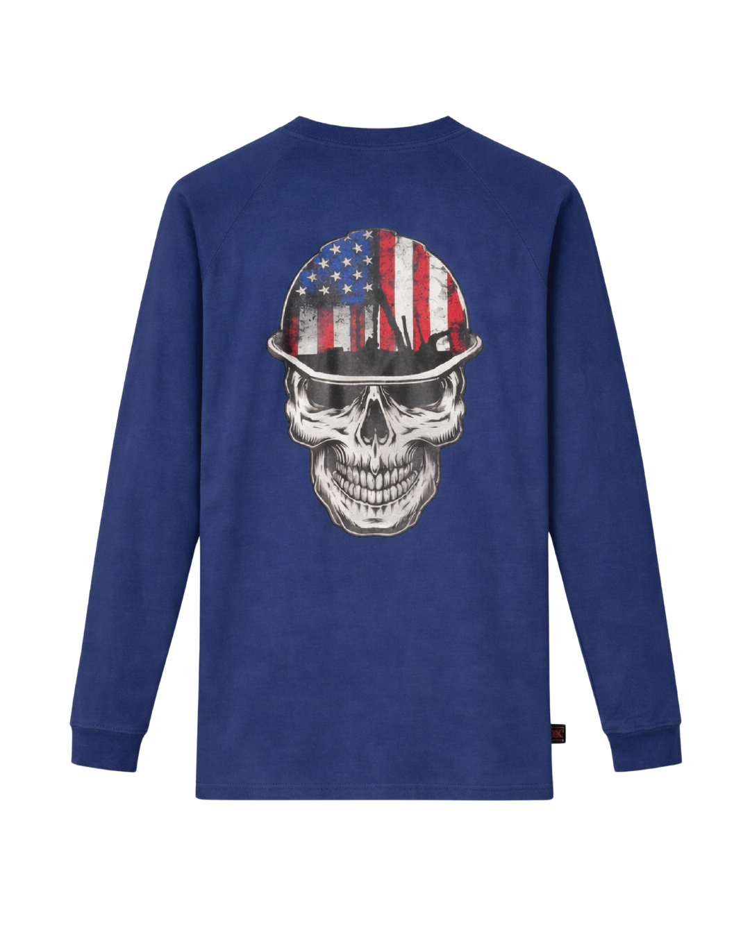 Forge Fr Men's Graphic Printed Indigo Long Sleeve T-shirt