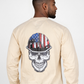Forge Fr Men's Graphic Printed Beige Long Sleeve T-shirt