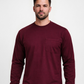 Forge Fr Men's Burgundy Light Weight Long Sleeve T-shirt