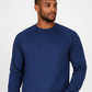 Forge Fr Men's Indigo Crew Neck Light Weight Long Sleeve T-shirt