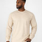 Forge Fr Men's Sand Crew Neck Light Weight Long Sleeve T-shirt