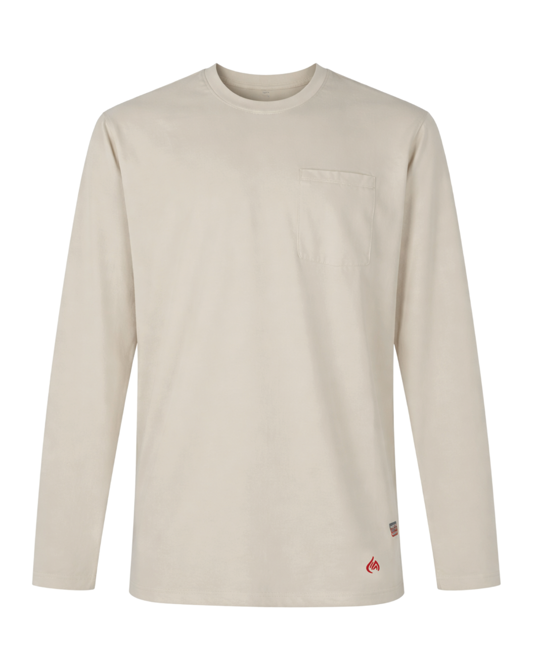 Forge Fr Men's Sand Crew Neck Light Weight Long Sleeve T-shirt