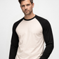 Forge Fr Men's Sand & Black Baseball Long Sleeve T-shirt