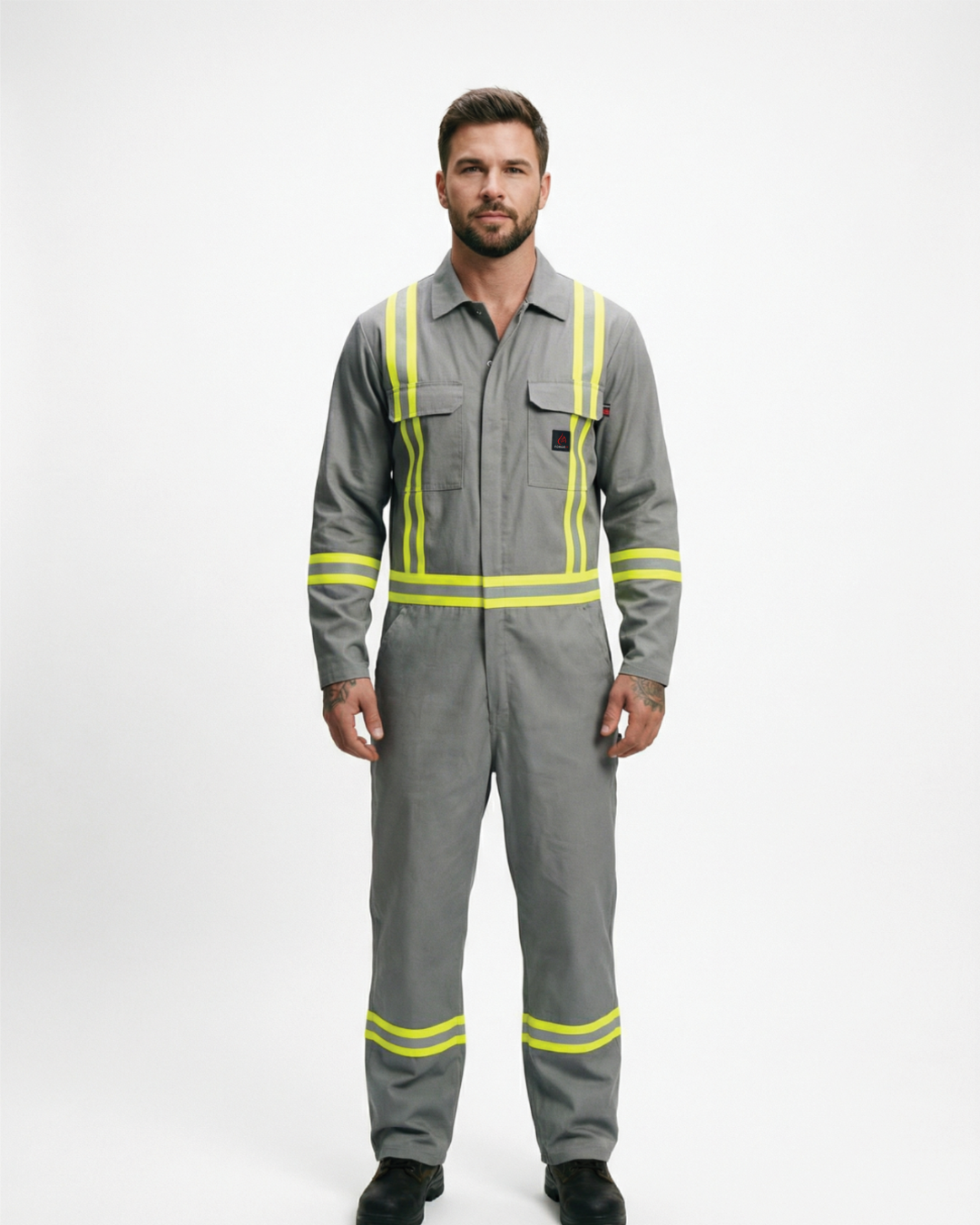 Forge Fr Men's Grey Coverall With Taping