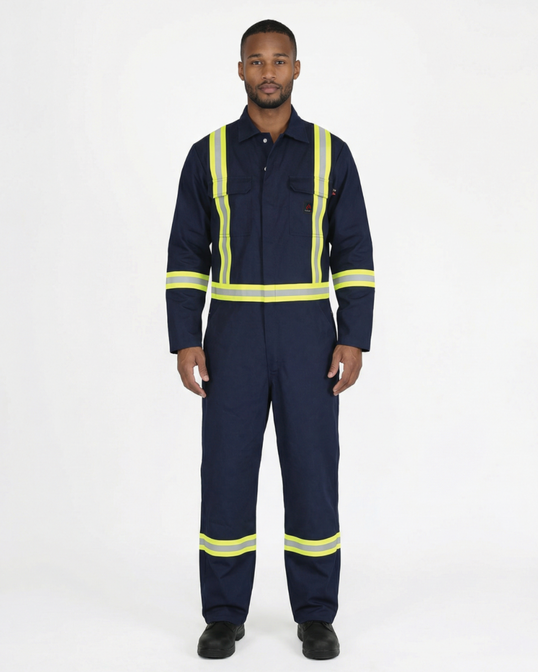 Forge Fr Men's Navy Coverall With Taping