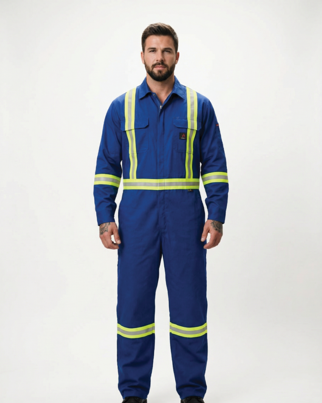 Forge Fr Men's Royal Blue Coverall With Taping – FORGE FR