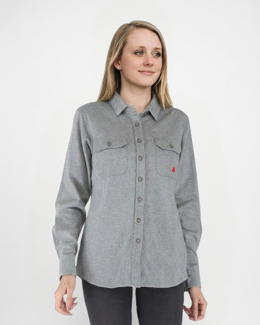 Forge Fr Women's Knitted grey Long Sleeve Shirt
