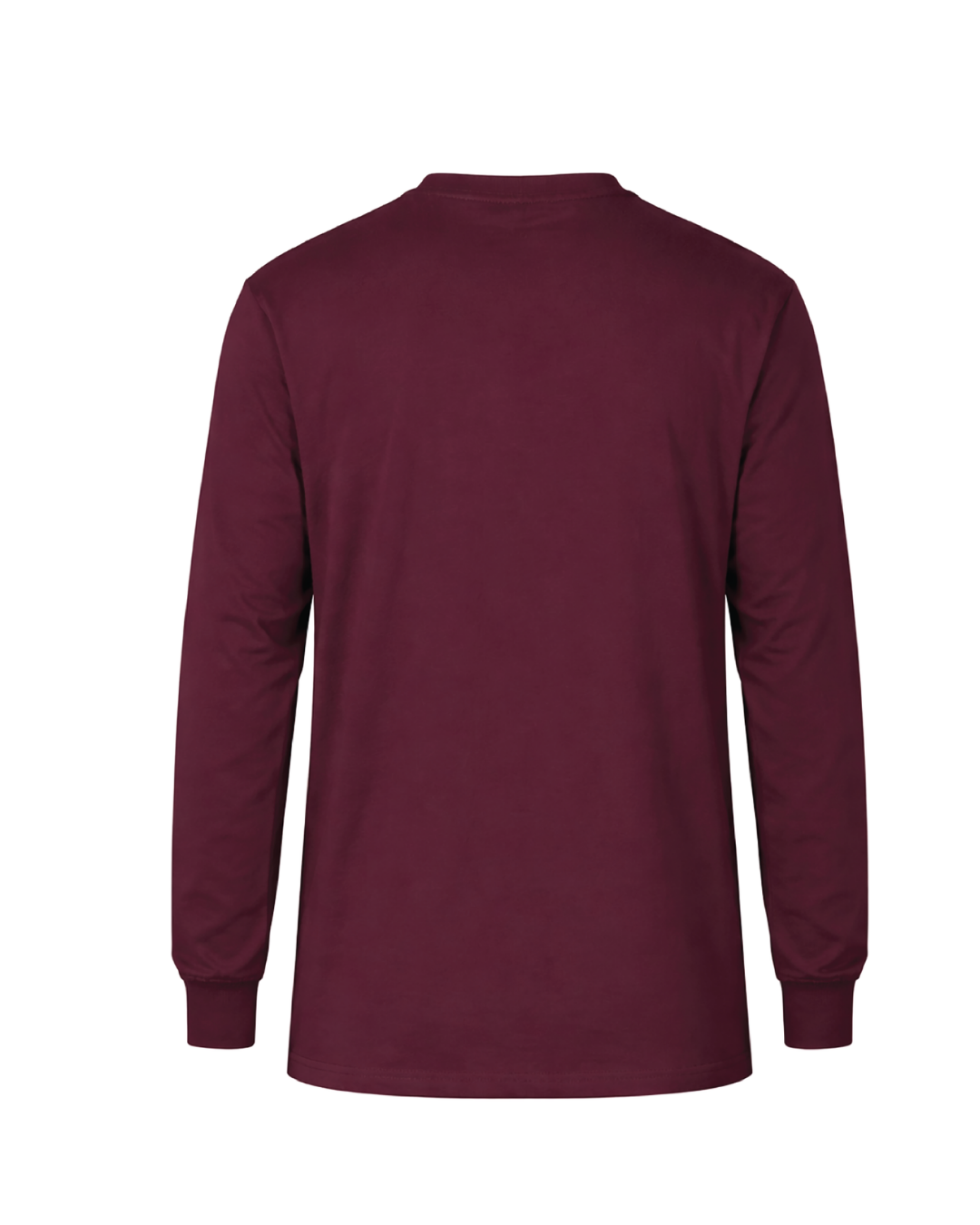 Forge Fr Men's Burgundy Henley Neck Long Sleeve T-shirt