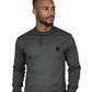 Forge Fr Men's Charcoal Grey Henley Neck Long Sleeve T-shirt