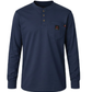 Forge Fr Men's Indigo Henley Neck Long Sleeve T-shirt