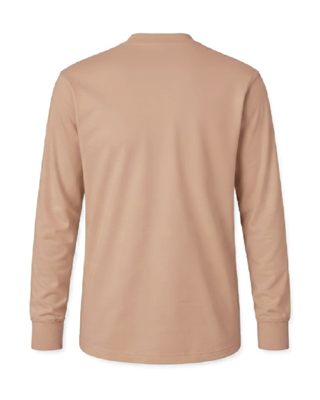 Forge Fr Men's Khaki Henley Neck Long Sleeve T-shirt