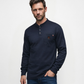 Forge Fr Men's Navy Henley Neck Long Sleeve T-shirt