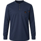 Forge Fr Men's Navy Henley Neck Long Sleeve T-shirt