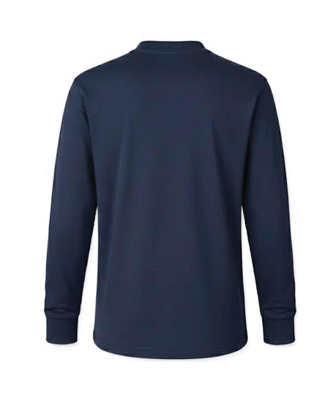 Forge Fr Men's Navy Henley Neck Long Sleeve T-shirt