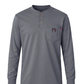 FORGE MEN'S FR VAT DYED  LIGHTE WEIGHTE HENLEY TEE