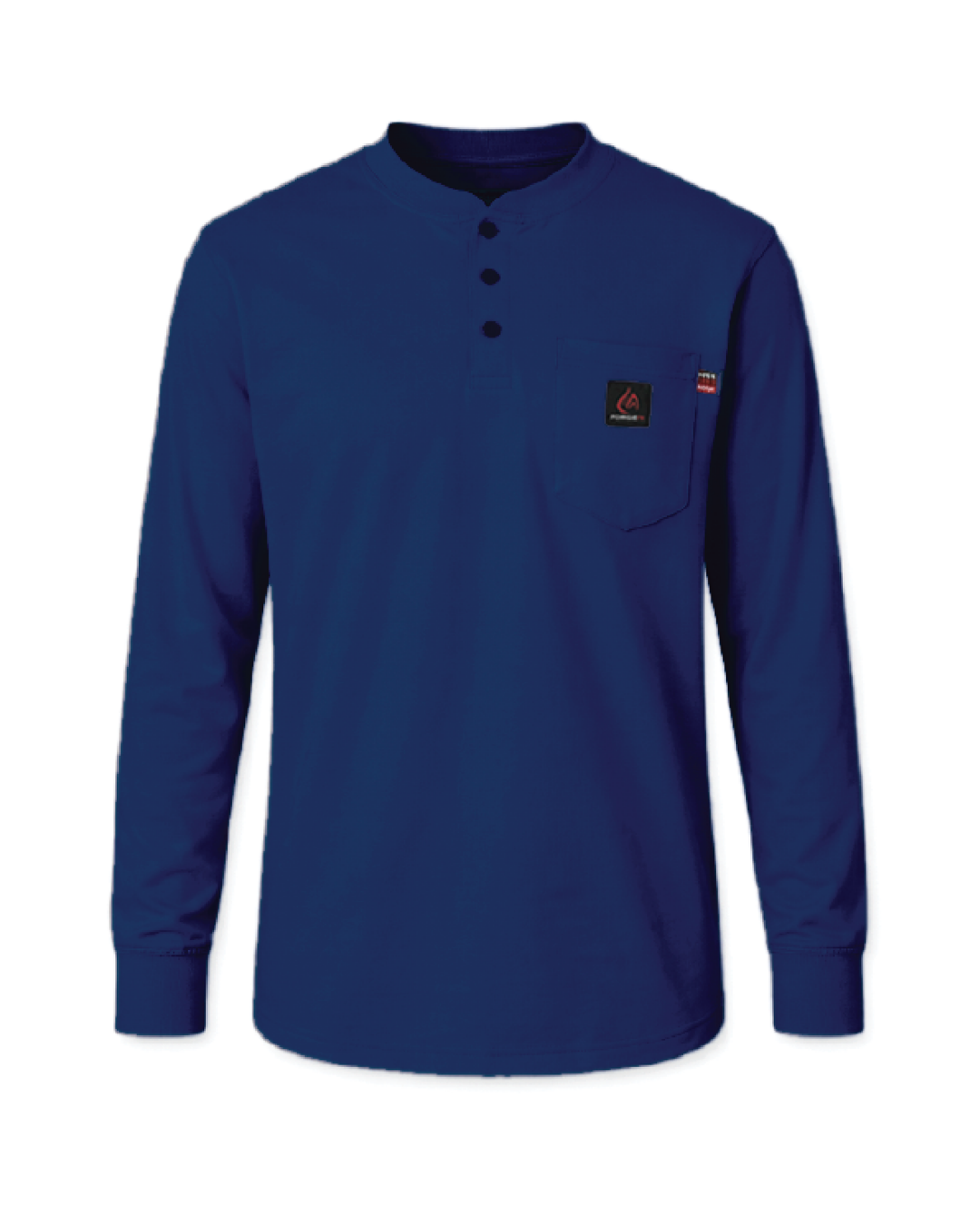 Forge Fr Men's Indigo Light Weight Henley Tee