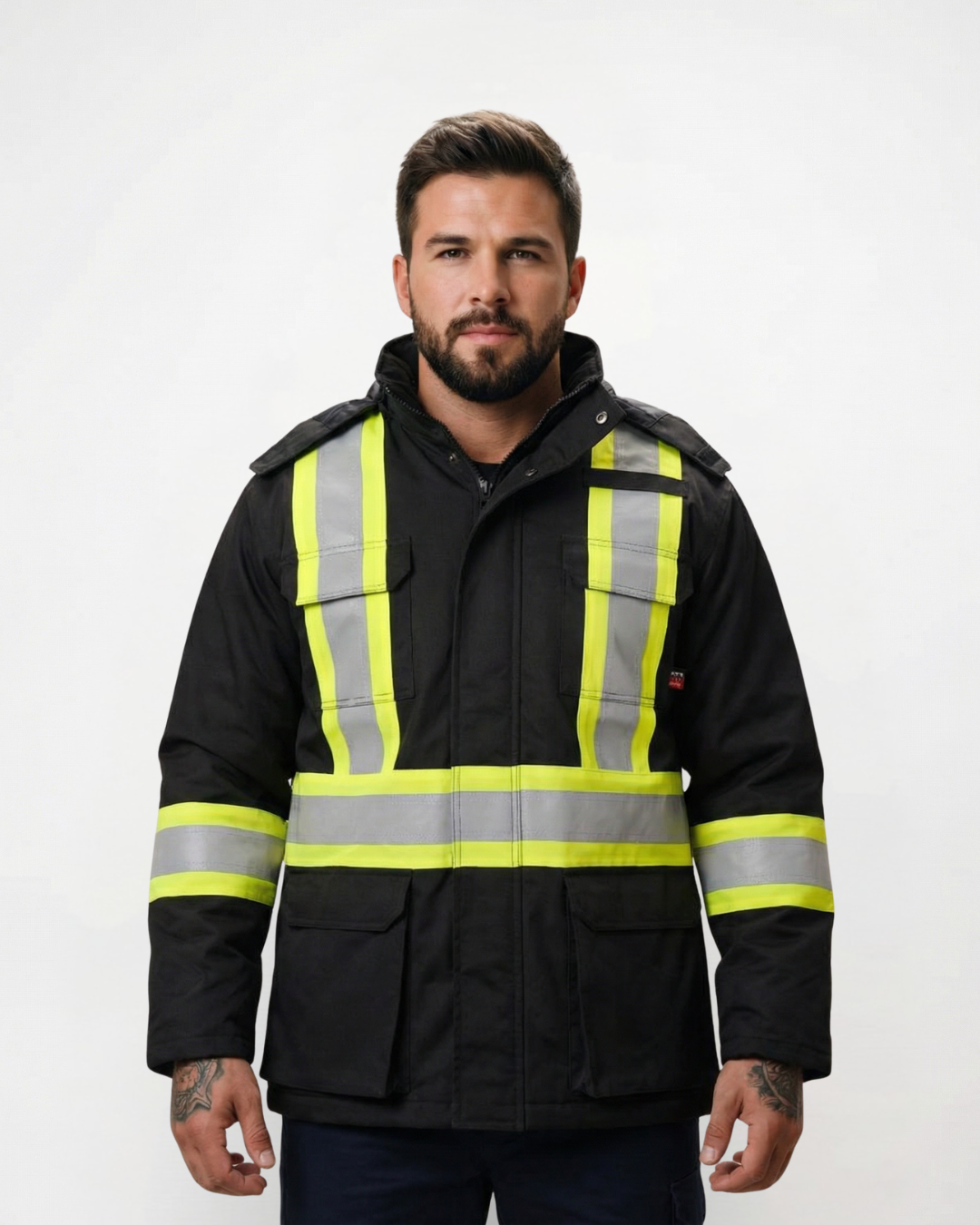 Forge Fr Men's Black Parka Jacket