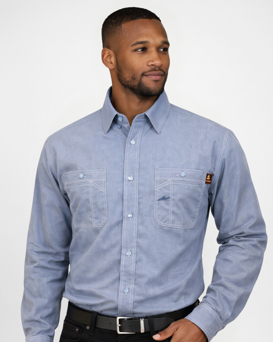 FORGE FR MEN'S 5.4 OZ STELLAR WEAVE BUTTON SHIRT