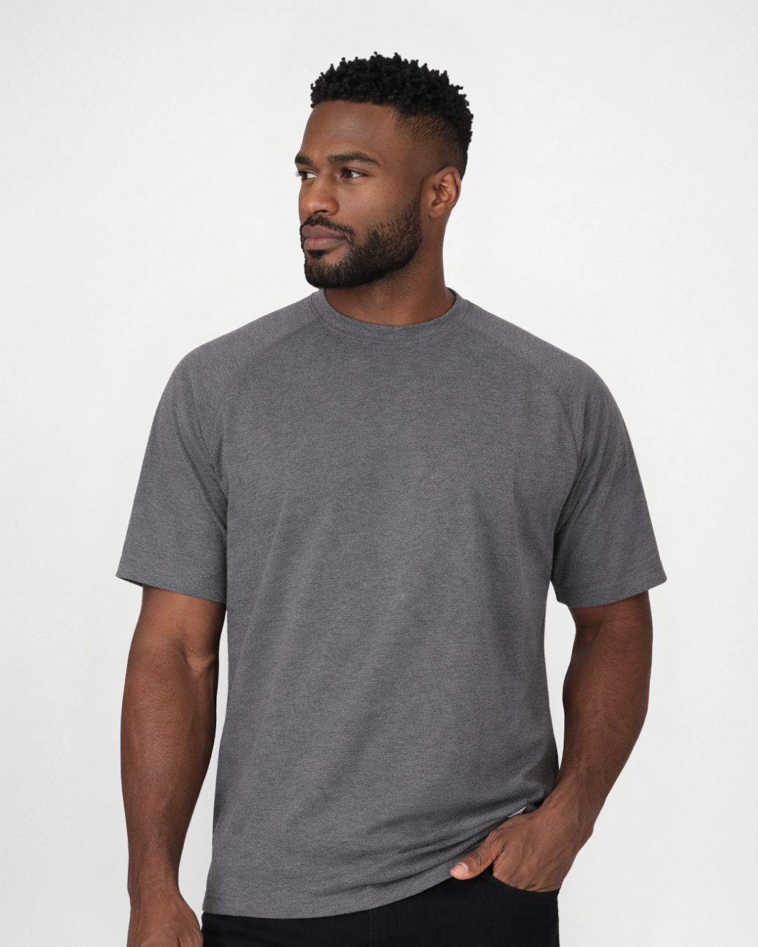 FORGE FR MEN'S SHORT SLEEVE BASE LAYER CHARCOAL GREY TEE