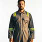 Forge Fr Men's Dark Grey Coverall With Taping