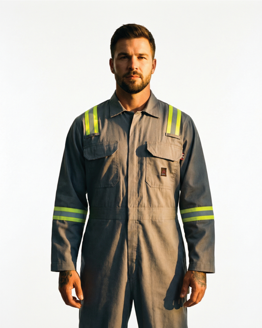 Forge Fr Men's Dark Grey Coverall With Taping