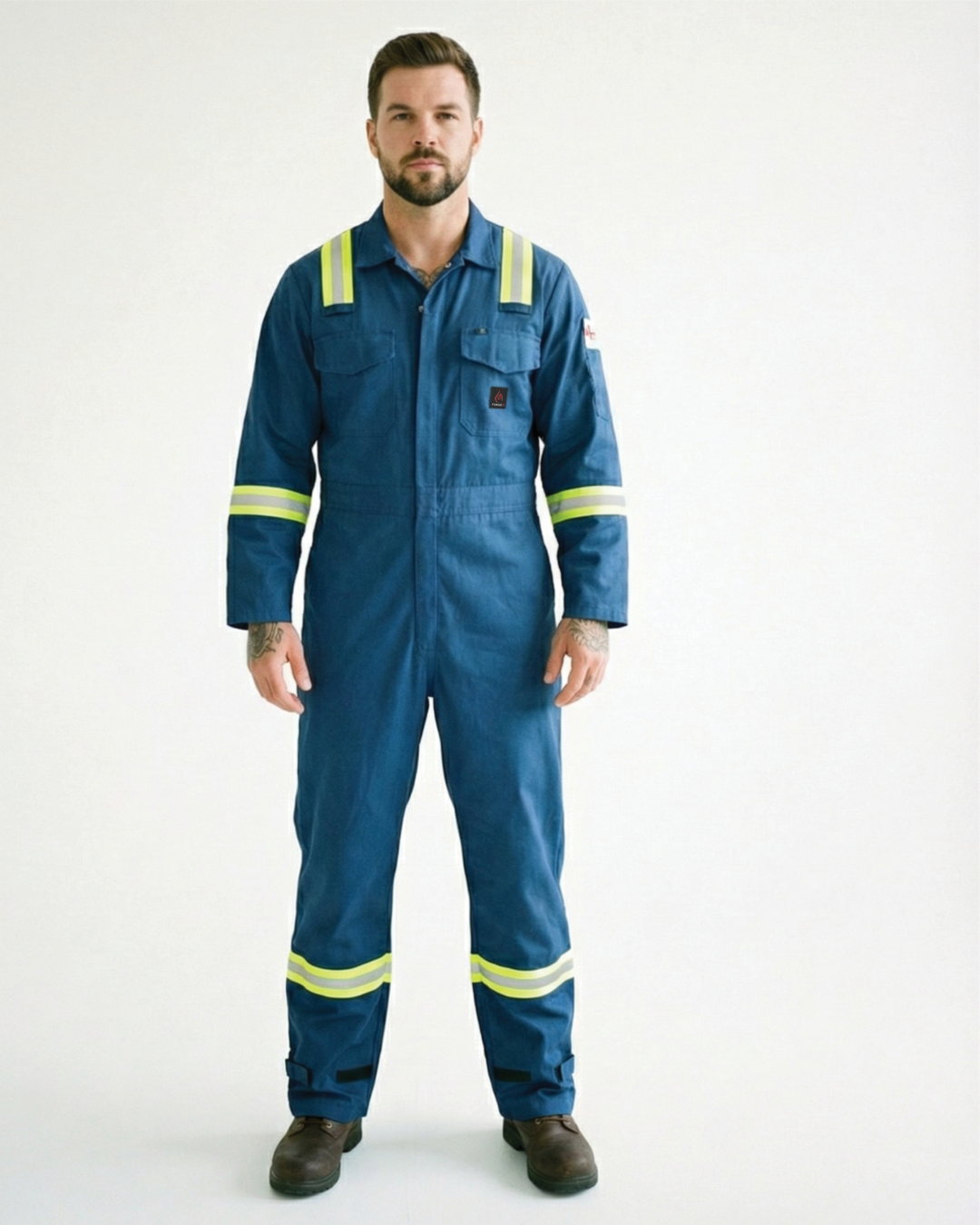 Forge Fr Men's Navy Coverall With Taping