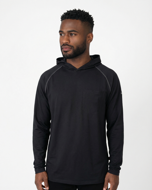 FORGE FR MEN'S BLACK HOODED TEE
