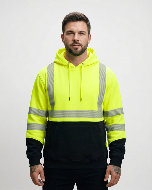 FORGE FR MEN'S YELLOW HI-VIS HOODIE