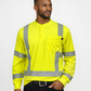 FORGE FR MEN'S YELLOW HI-VIS HENLEY TEE