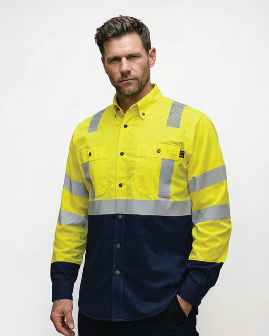 FPRGE FR  MEN'S YELLOW HI-VIS TWO TONE SHIRT