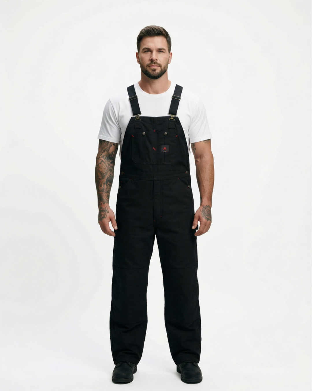 Forge Fr Men's Jet Black Insulated Bib Overall – FORGE FR