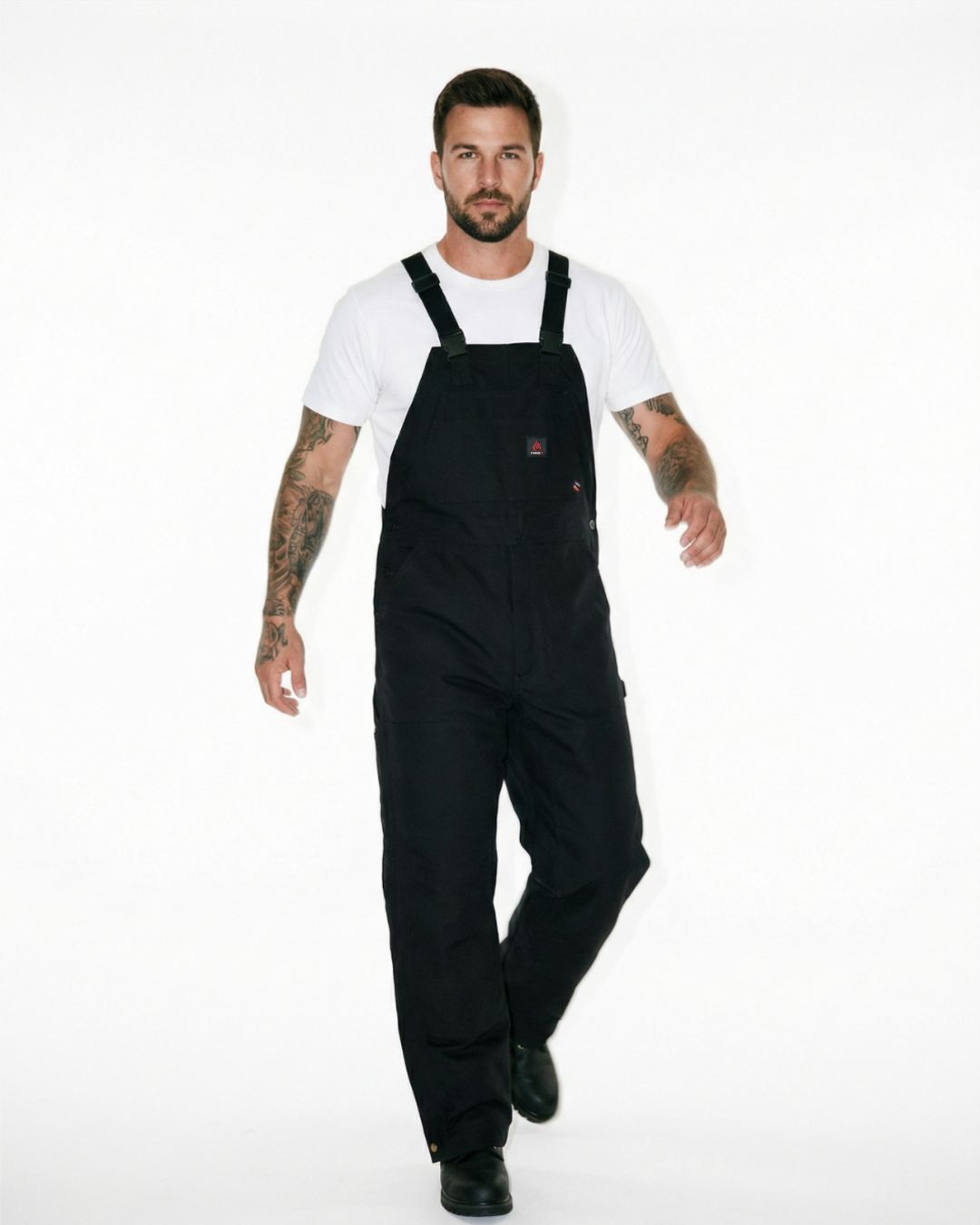 Forge Fr Men's Black Insulated Bib Overall