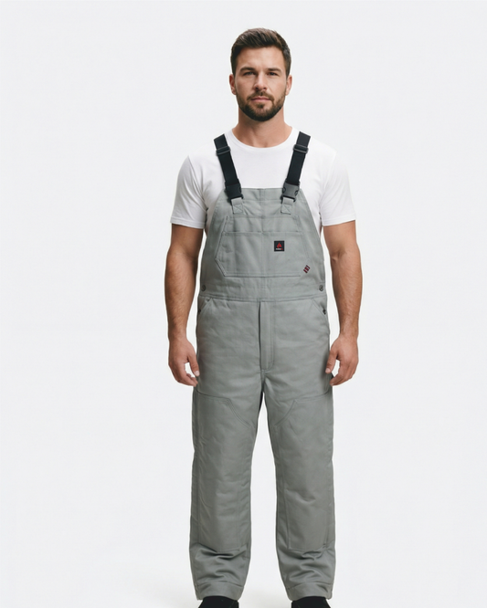 Forge Fr Men's Grey Insulated Bib Overall