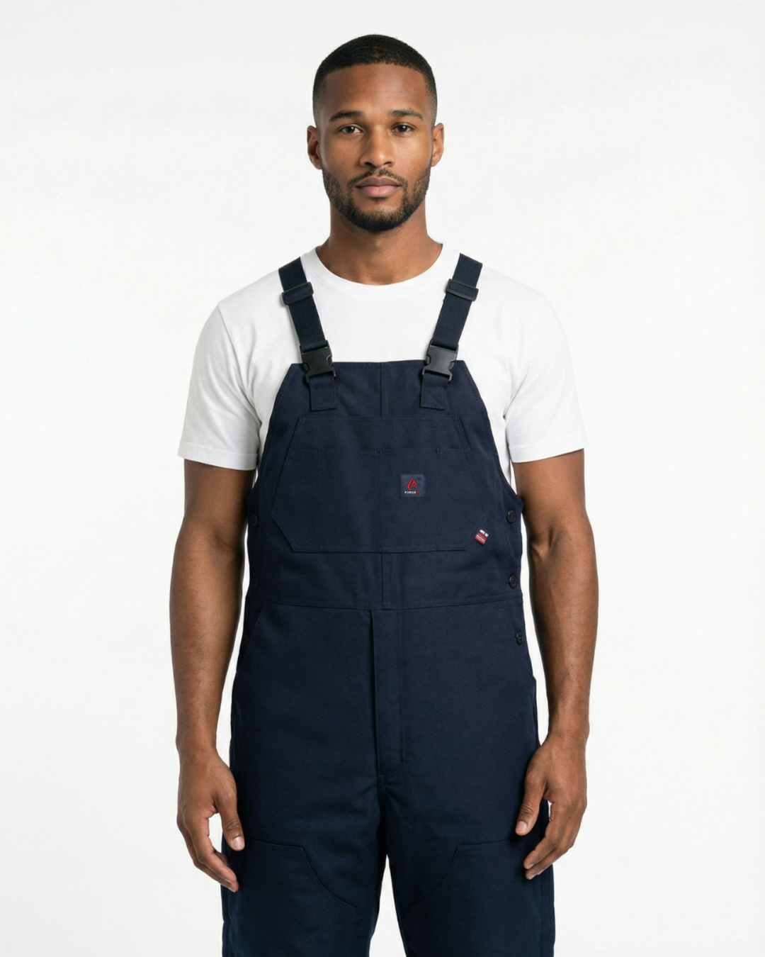 Forge Fr Men's Navy Insulated Bib Overall