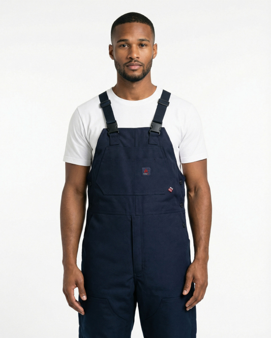 Forge Fr Men's Navy Insulated Bib Overall