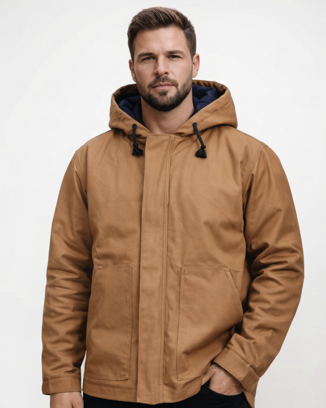 Forge Fr Men's Brown Insulated Duck Jacket