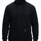 Forge Fr Men's Black High Neck ¼ Zip Full Sleeves Sweater