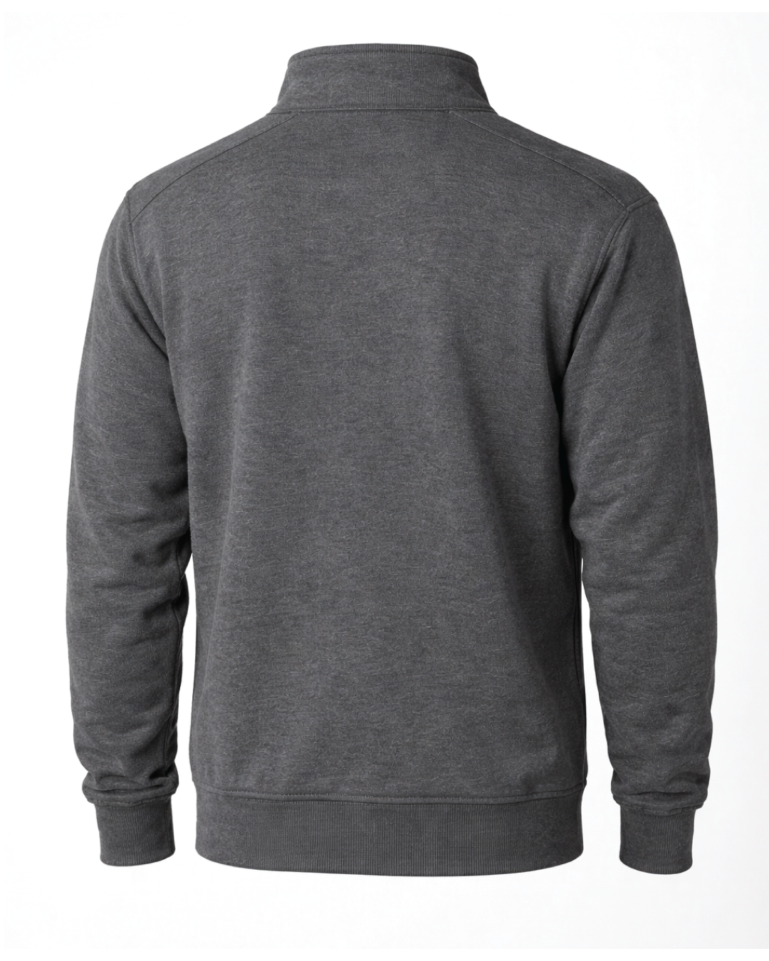 Forge Fr Men's Charcoal Grey High Neck ¼ Zip Sweater
