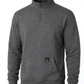 Forge Fr Men's Charcoal Grey High Neck ¼ Zip Sweater