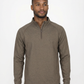 FORGE FR  MEN'S HEATHER BROWN  1/4 ZIP TEE
