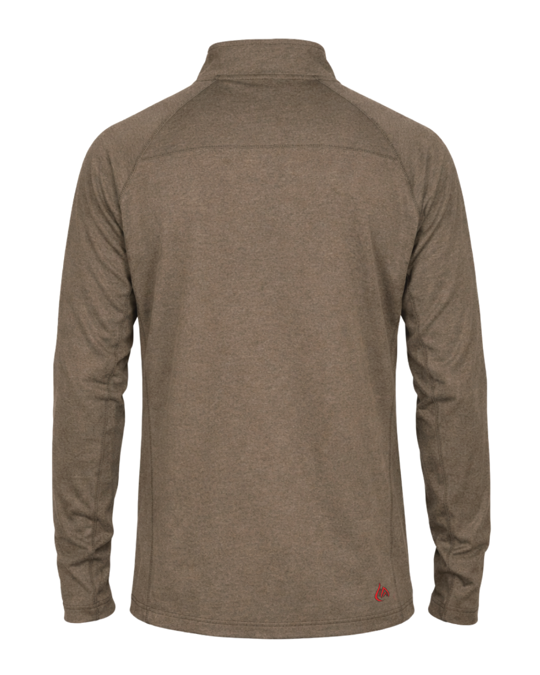 FORGE FR  MEN'S HEATHER BROWN  1/4 ZIP TEE