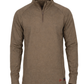 FORGE FR  MEN'S HEATHER BROWN  1/4 ZIP TEE