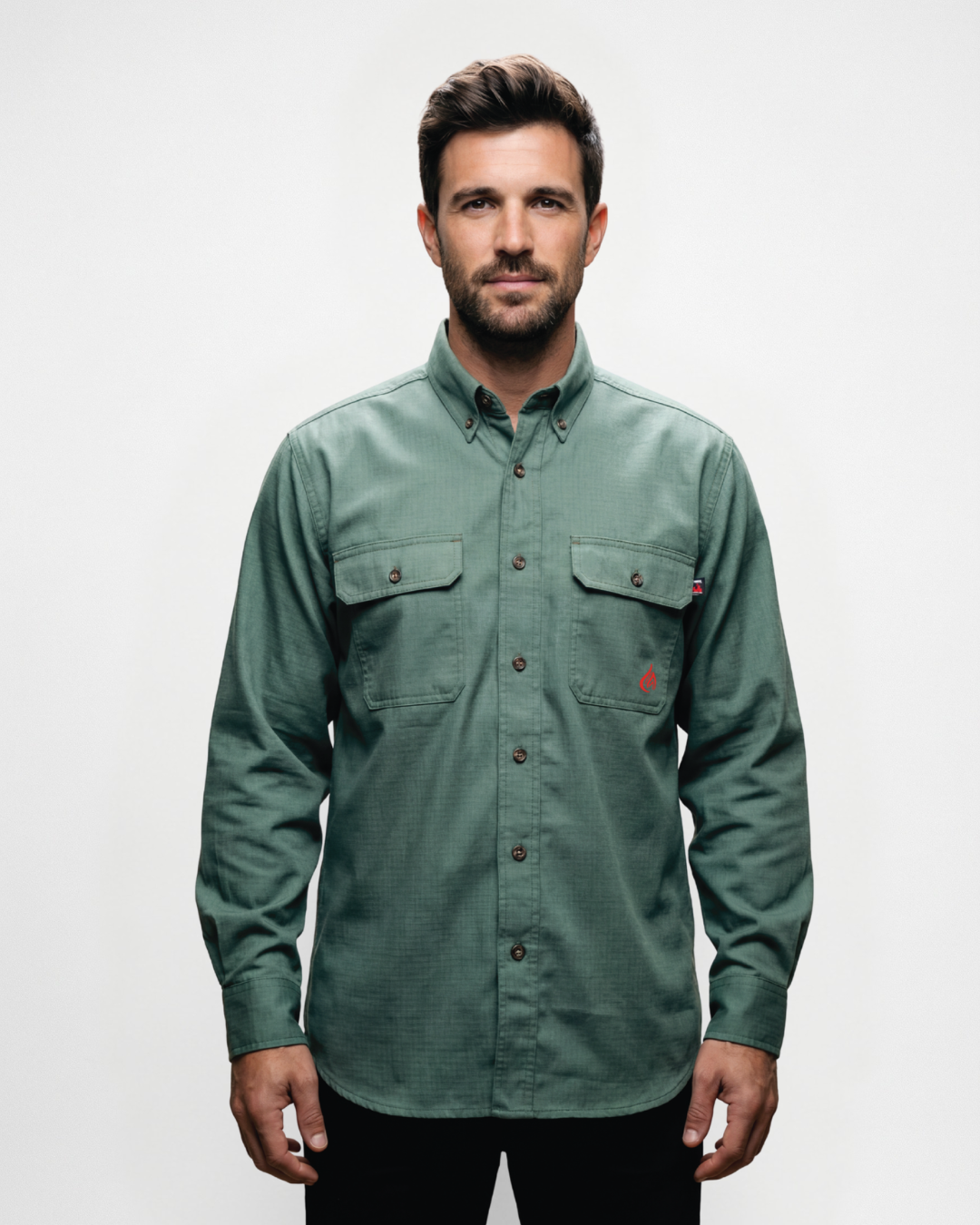 FORGE FR MEN'S FR BUTTON DOWN WORK SHIRT