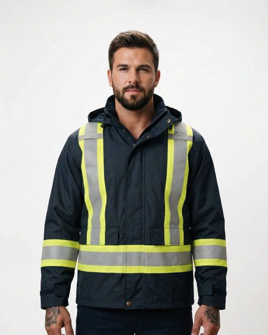 FORGE FR MEN'S NAVY RAIN JACKET