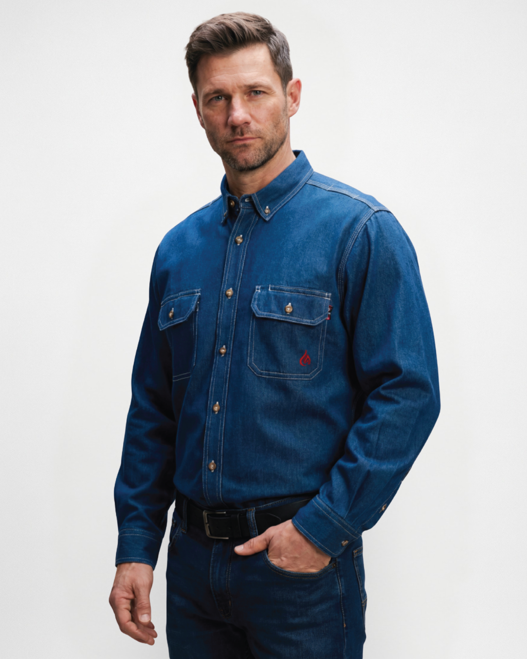 Forge Fr Men's Denim Navy Tecasafe Shirt