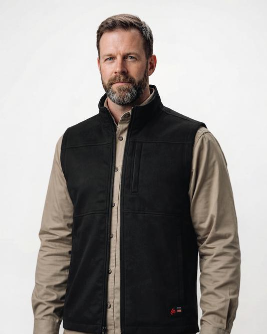 Forge Fr Men's Black Ripstop Vest