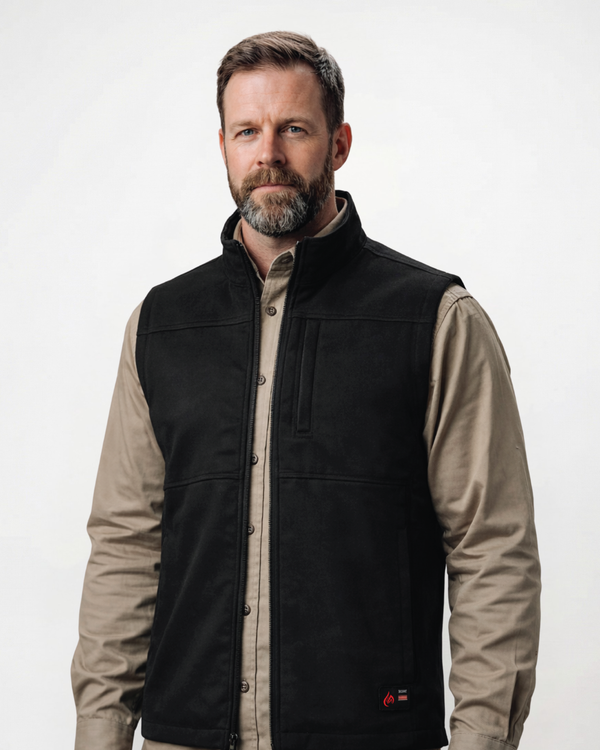 Forge Fr Men's Black Ripstop Vest