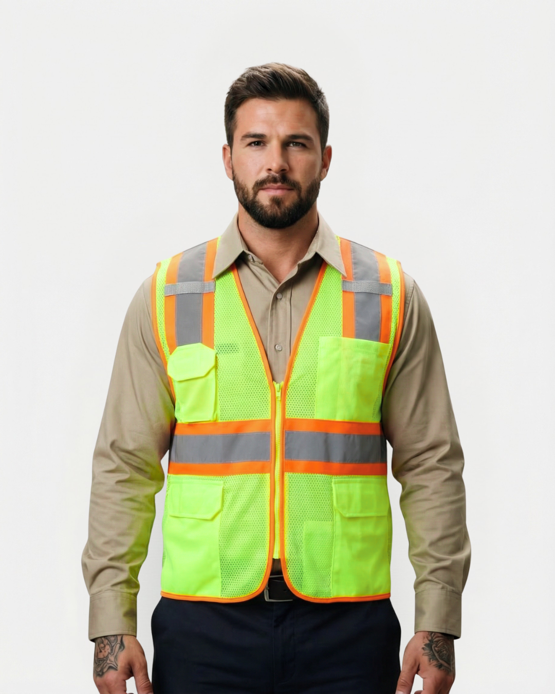Forge Men's Hi-Vis Mesh Two Tone Vest